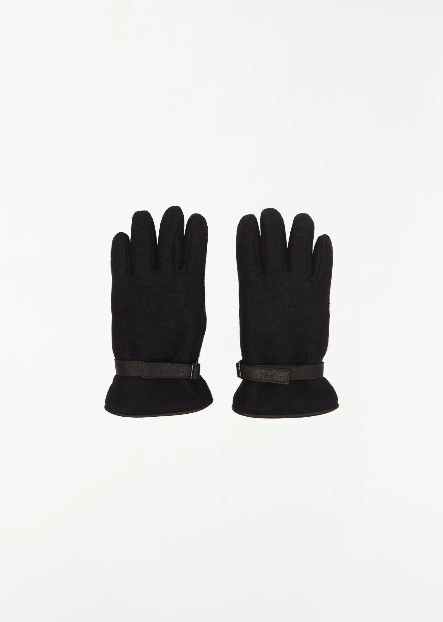 Alpaca Wool Gloves — Black