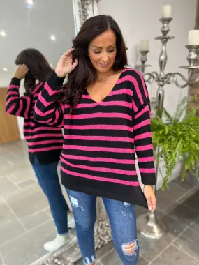 Bright Stripe Knitted Jumper Annie