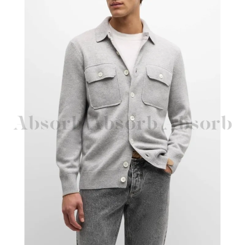 BRUNELLO CUCINELLI  |Cashmere Long Sleeves Plain Oversized Shirts