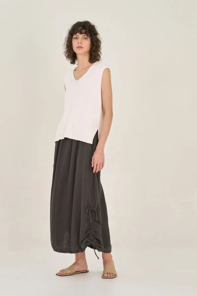 Gauze Midi Skirt