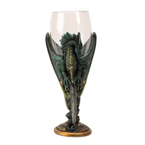 Glass Skull Blade Goblet