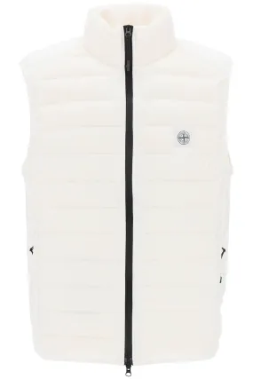 lightweight puffer vest in r-nylon down-tc 8015G0524 BIANCO