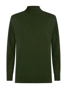 Lupetto in Cashmere Blend  - Kombu Green