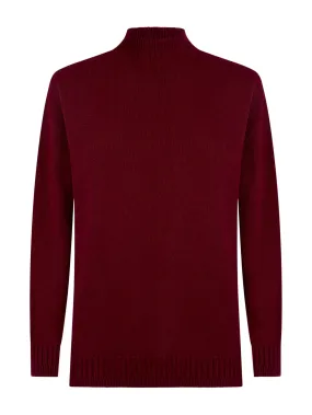 Lupetto in Cashmere Blend  - Tibetan Red