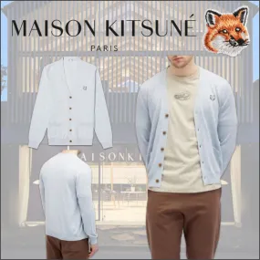 MAISON KITSUNE  |Unisex Wool Plain Other Animal Patterns Logo Designers