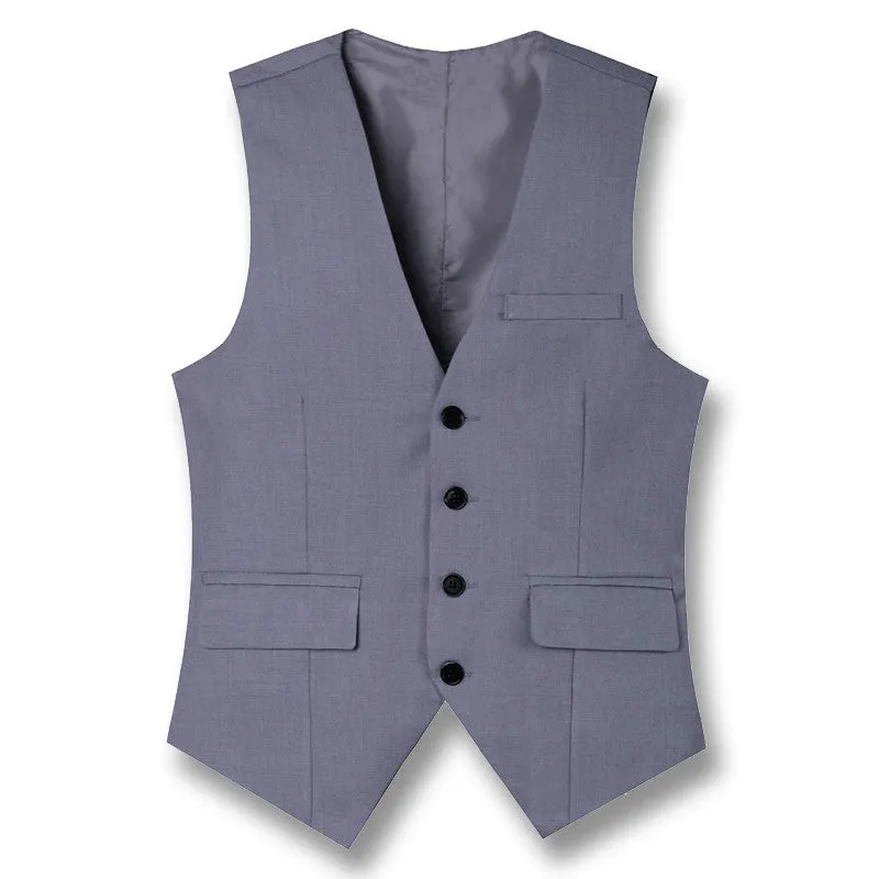 Men Sleeveless SM6azers Vest Men's Casual Slim Fit Veste De Loisir Herren Anzug SM6azers Notched Lapel Vest SM6