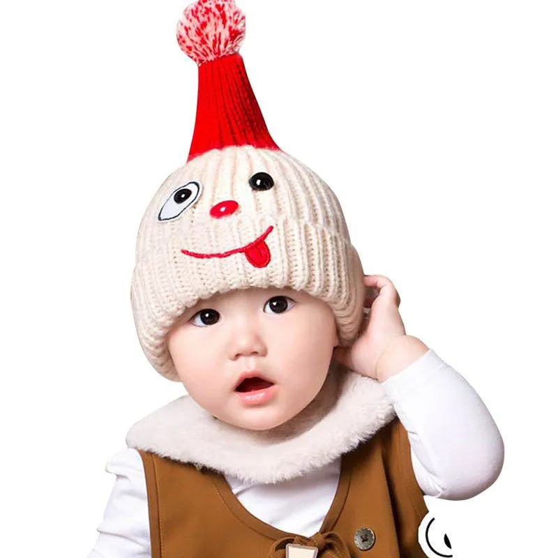 New Warm Boys Girls Baby Infant Child Hat Ear Cap Cute Kitten Kids Wool Knitted Hats SM6