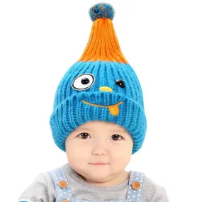 New Warm Boys Girls Baby Infant Child Hat Ear Cap Cute Kitten Kids Wool Knitted Hats SM6