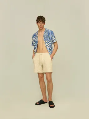 Porto Waffle Short - Ecru