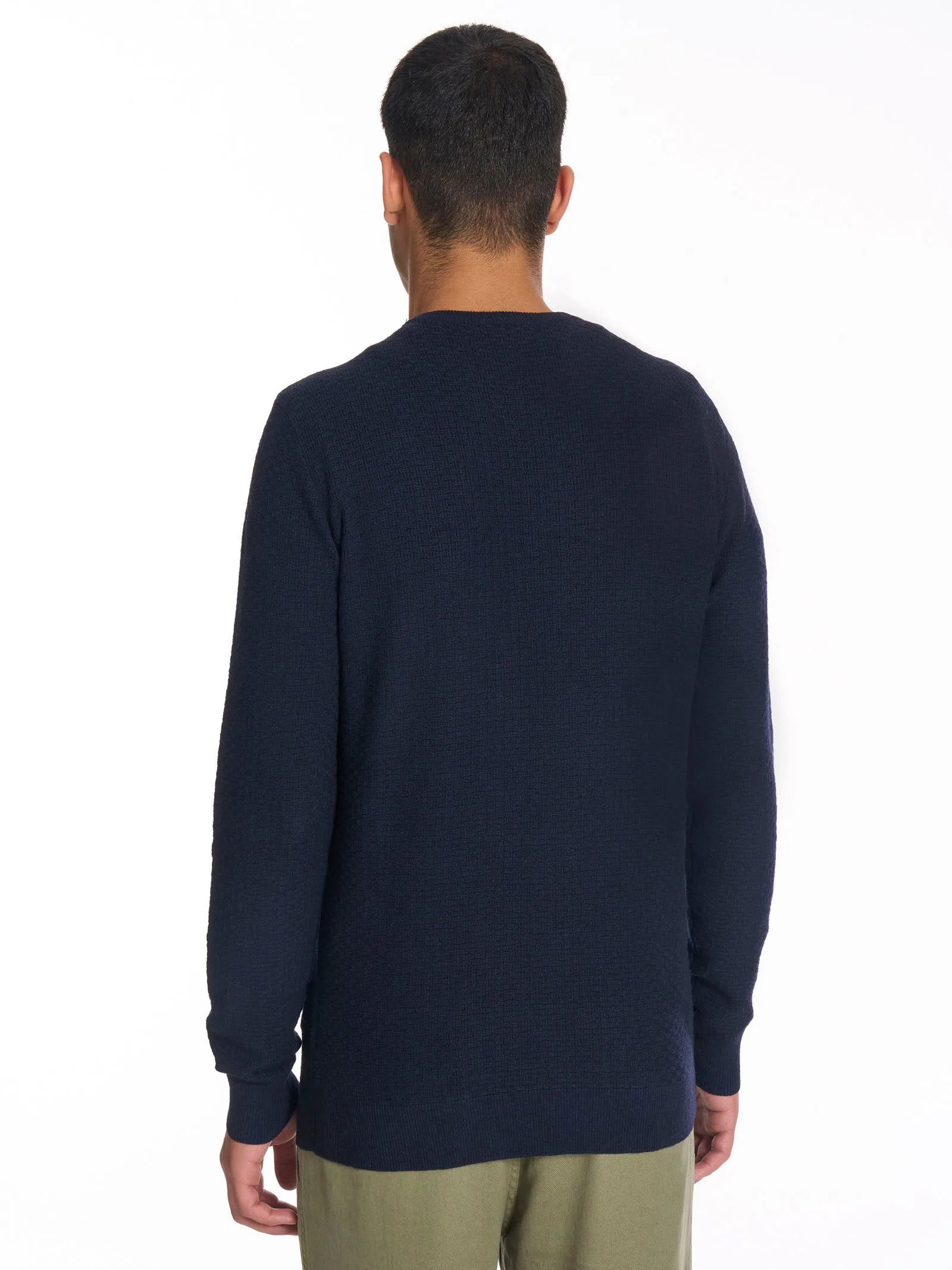 Pull  girocollo in filato Sport Wool - Aviazione