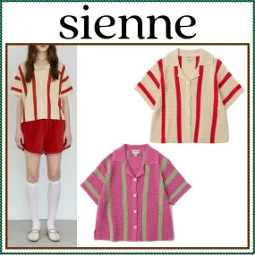 Sienne  |Street Style Short Sleeves Logo Cardigans