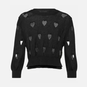 Simone Rocha  |Heart Casual Style Wool Silk Long Sleeves Plain