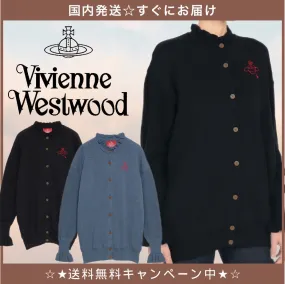 Vivienne Westwood  |Casual Style Unisex Street Style Long Sleeves Plain Cotton